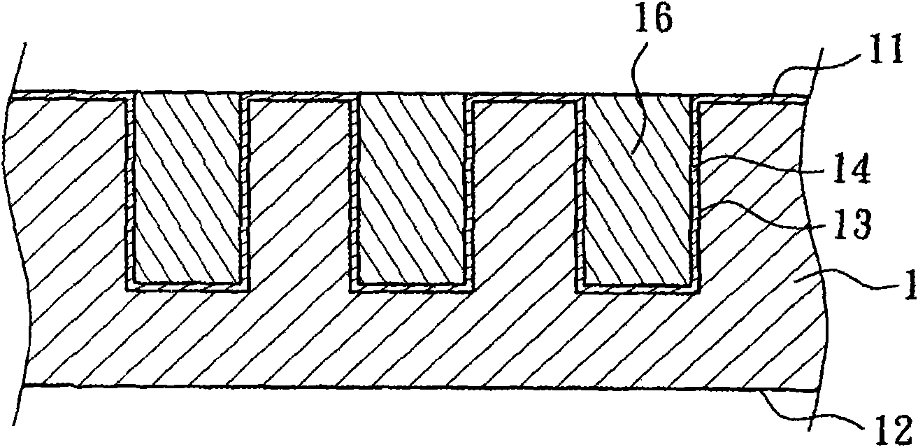 Method for forming through holes on base material and base material with through holes