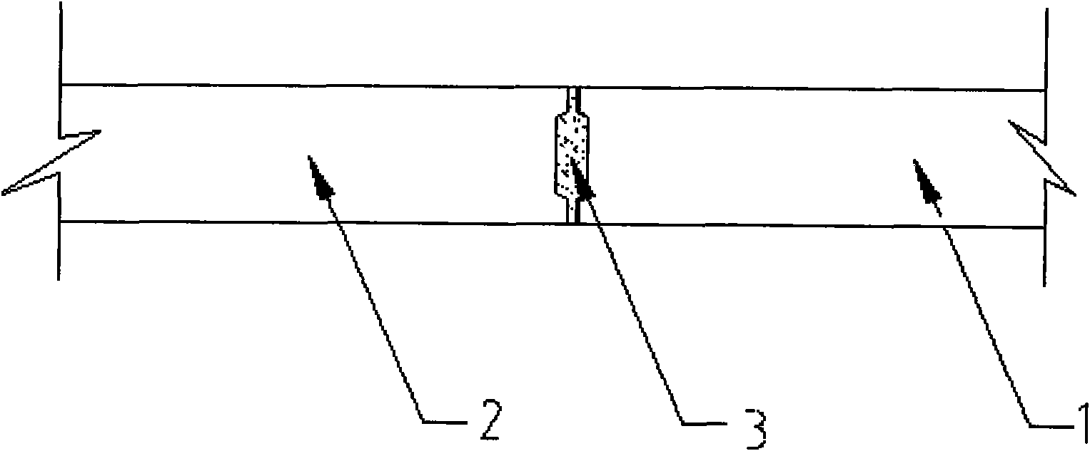 Vertical joint waterproofing node of exterior wall