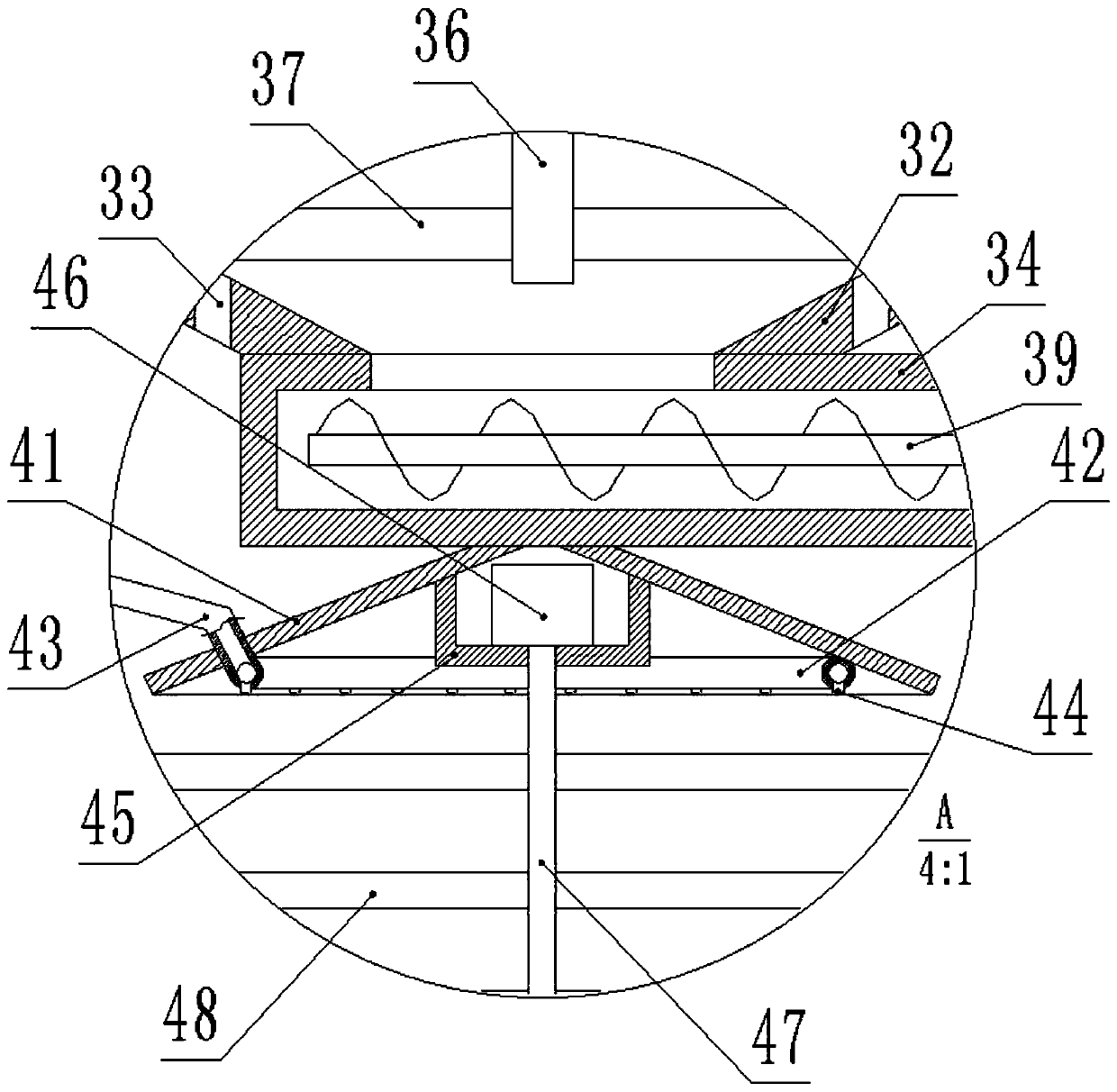 Pit digging and filling integrated device used for tree planting