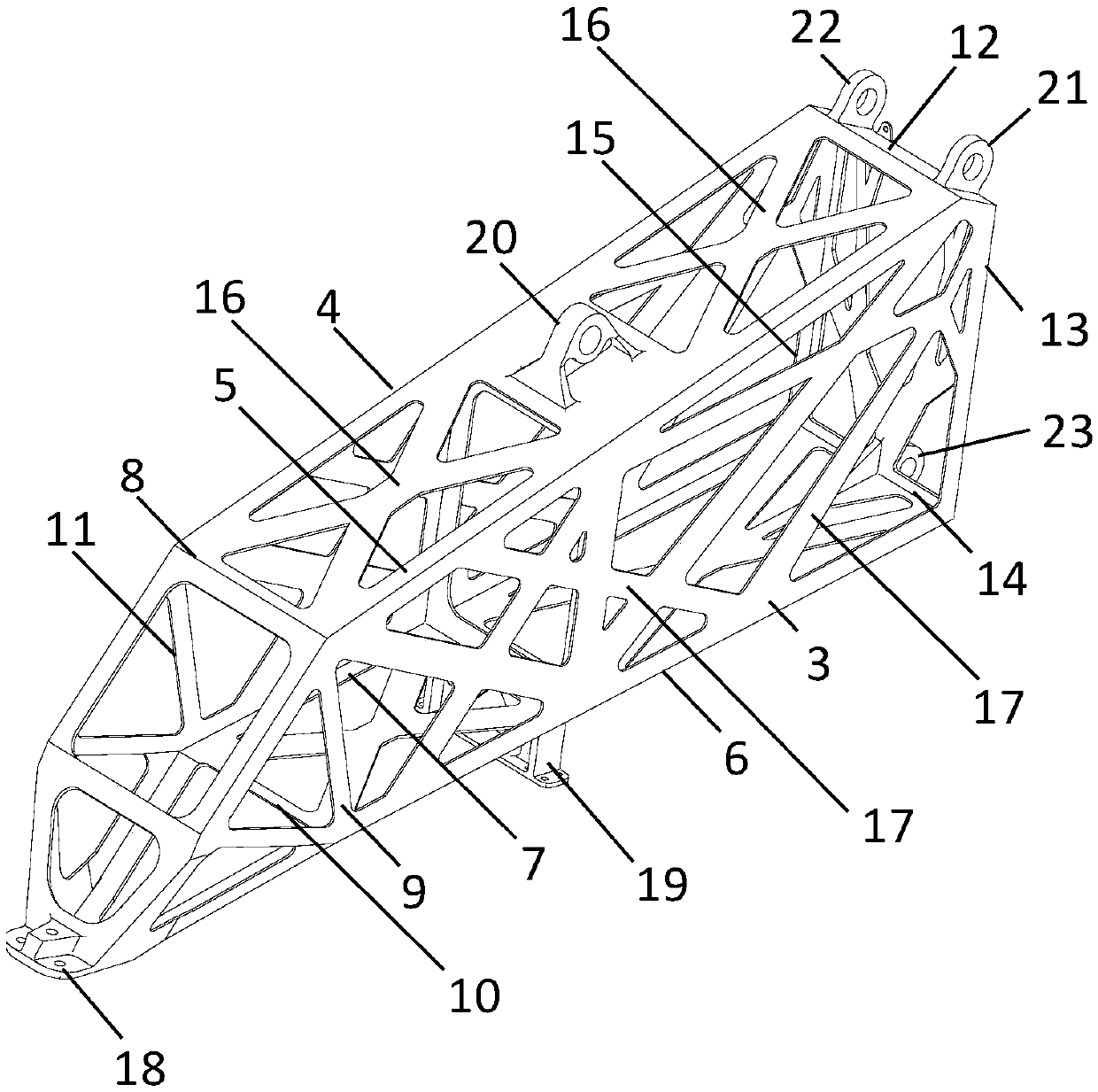 Aircraft engine hanging structure