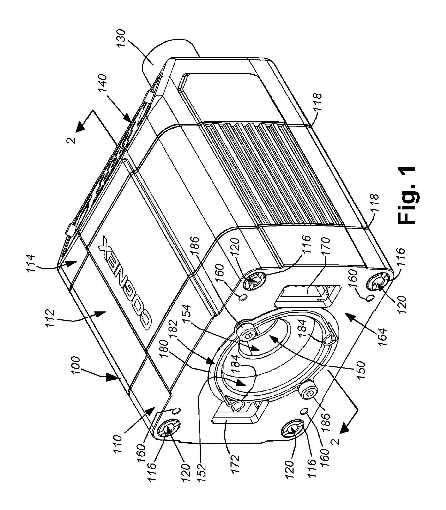 Vision system camera with mount for multiple lens types