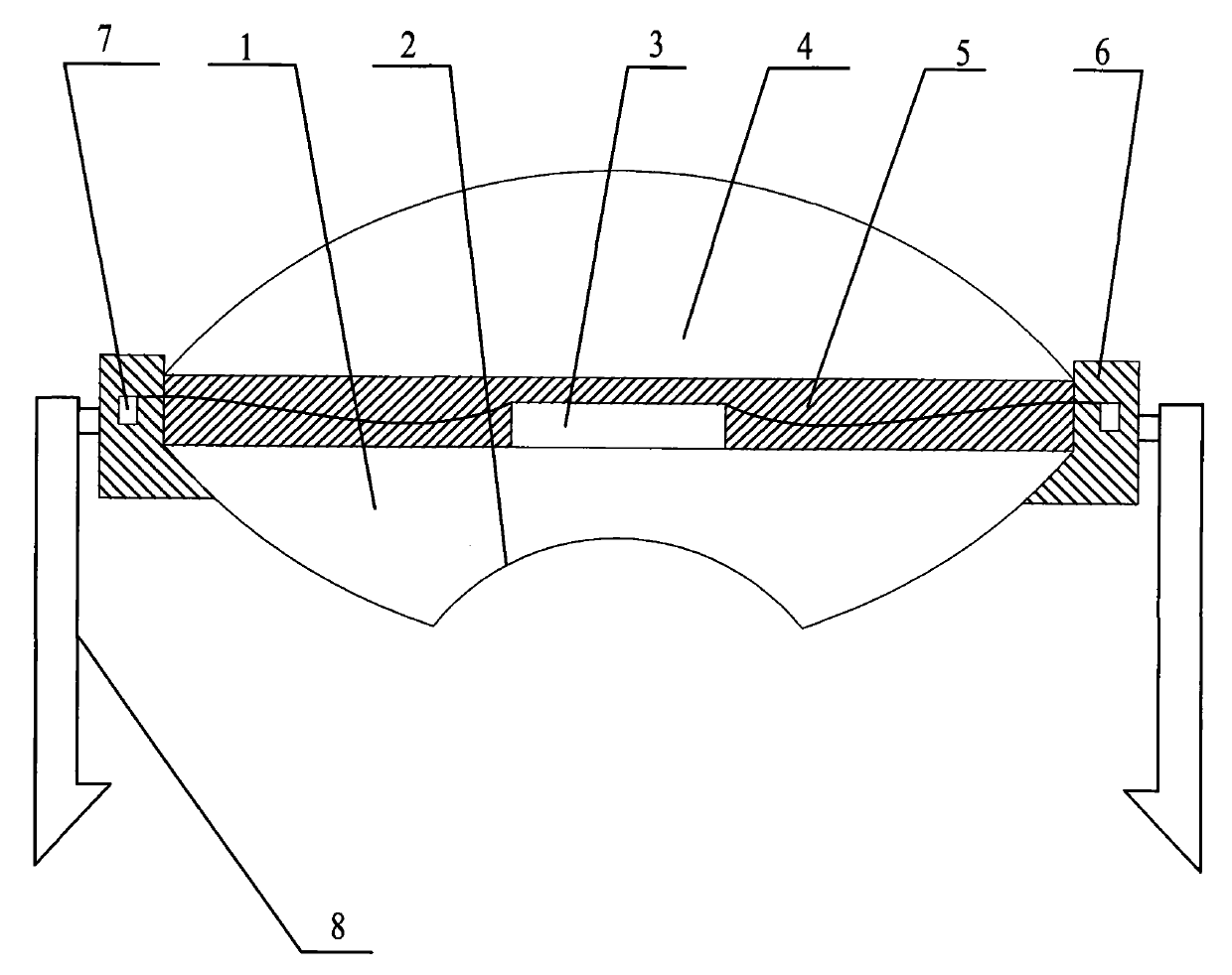 Reflective type high-power light-emitting diode (LED) packaging structure