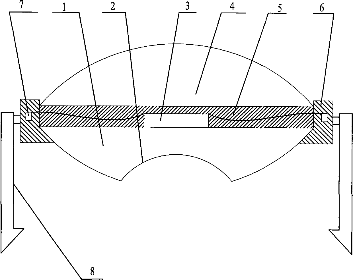 Reflective type high-power light-emitting diode (LED) packaging structure