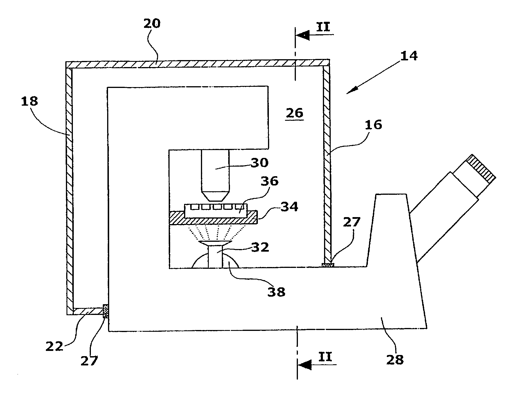 Climate chamber for microscopes