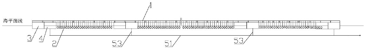 Automatic ascending and descending oyster rack culture system for resisting typhoon disaster risks