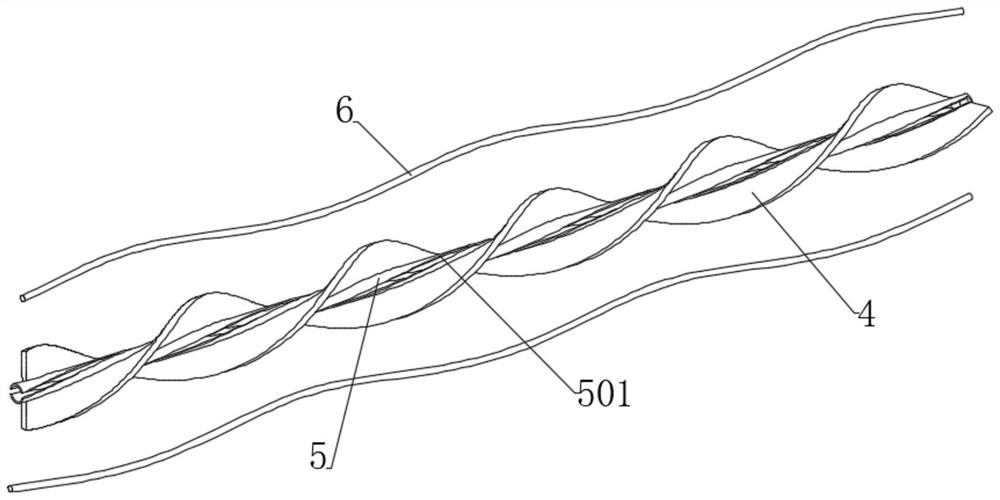 Turbulence-increasing type central heating circulating water pipeline