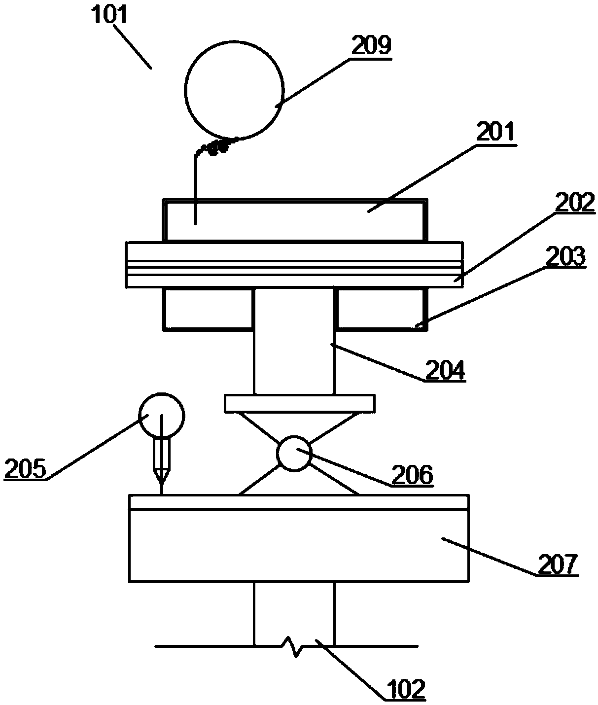 Layered pile foundation testing device and testing method adopting double-air-pressure film vertical loading