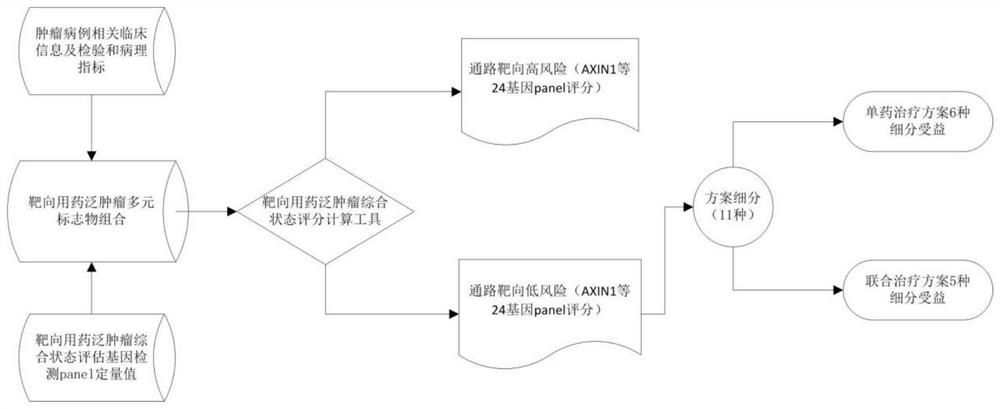 Method and application of pan-tumor targeted drug sensitivity state evaluation model constructed based on high-throughput sequencing data and clinical phenotypes