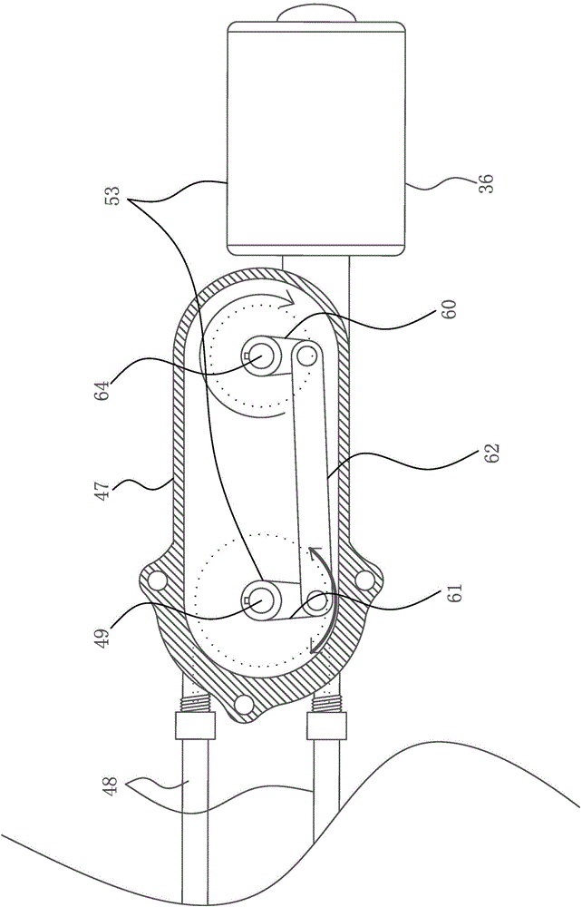 Flexible wall supporting windshield wiper connecting rod line wheel type windshield wiper