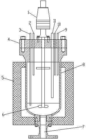 Reaction system for extraction of heated solvent of coal and reaction method