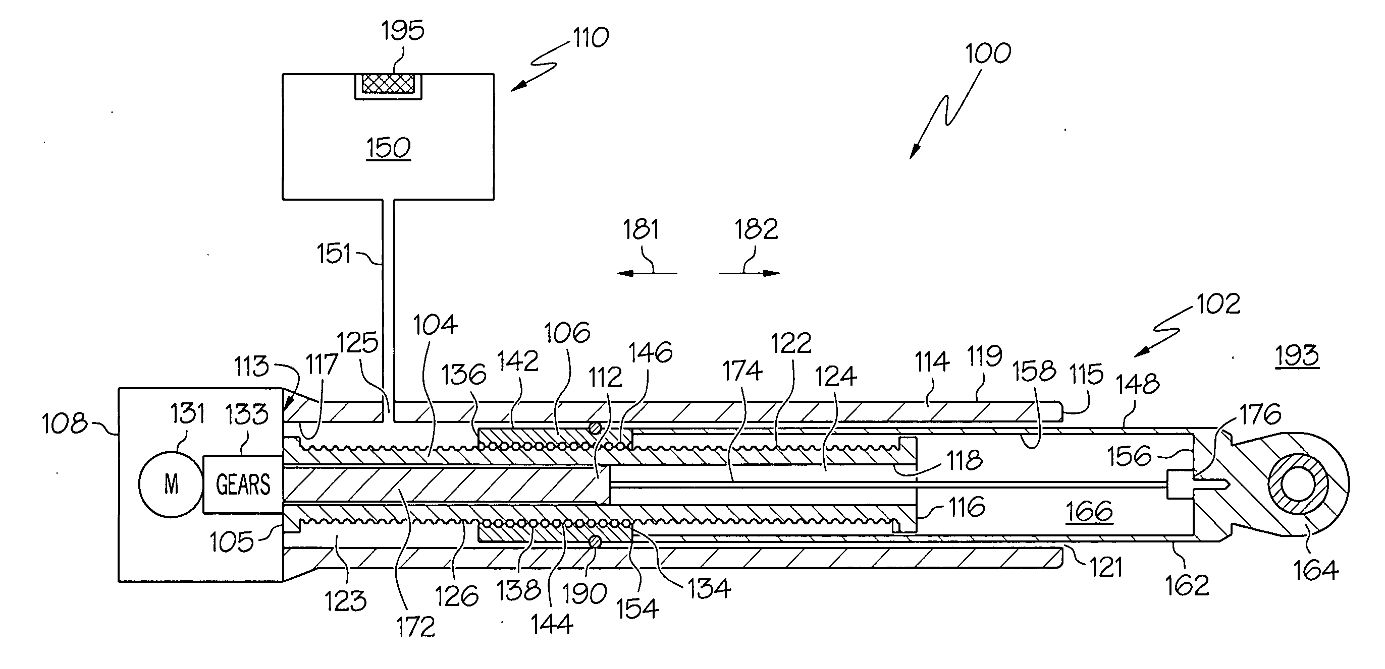 Electromechanical linear actuator including an environmental control and air management system