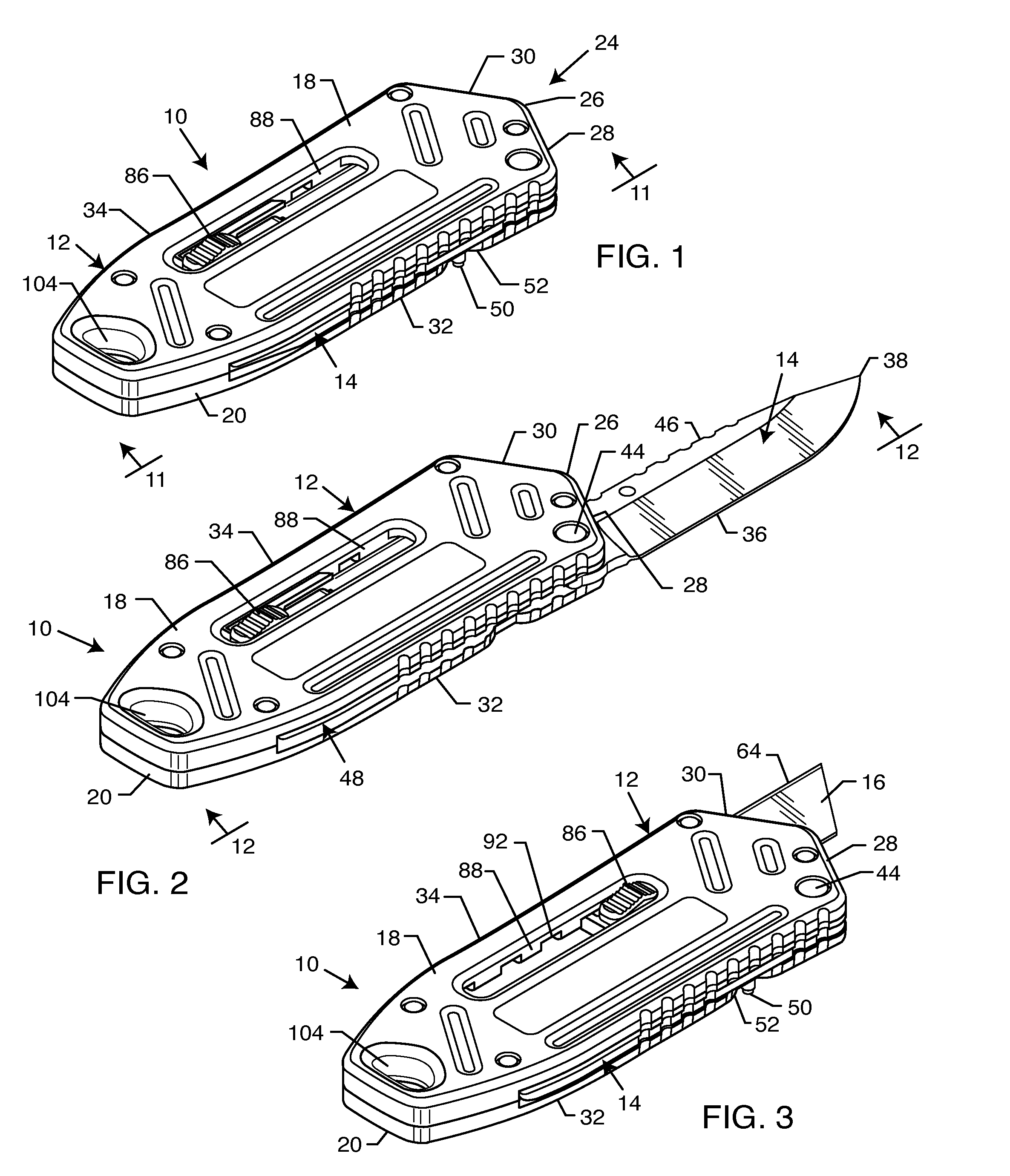 Multiblade knife unit