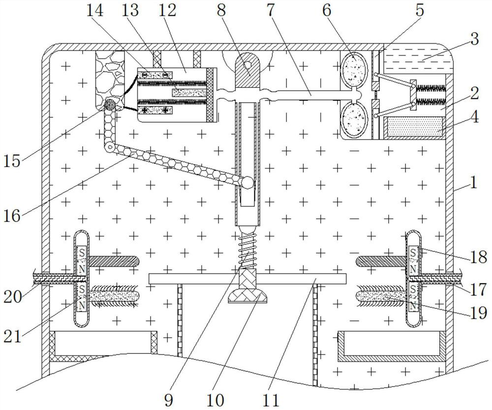 Electric power reactive power compensation cabinet capable of avoiding moisture and removing dust