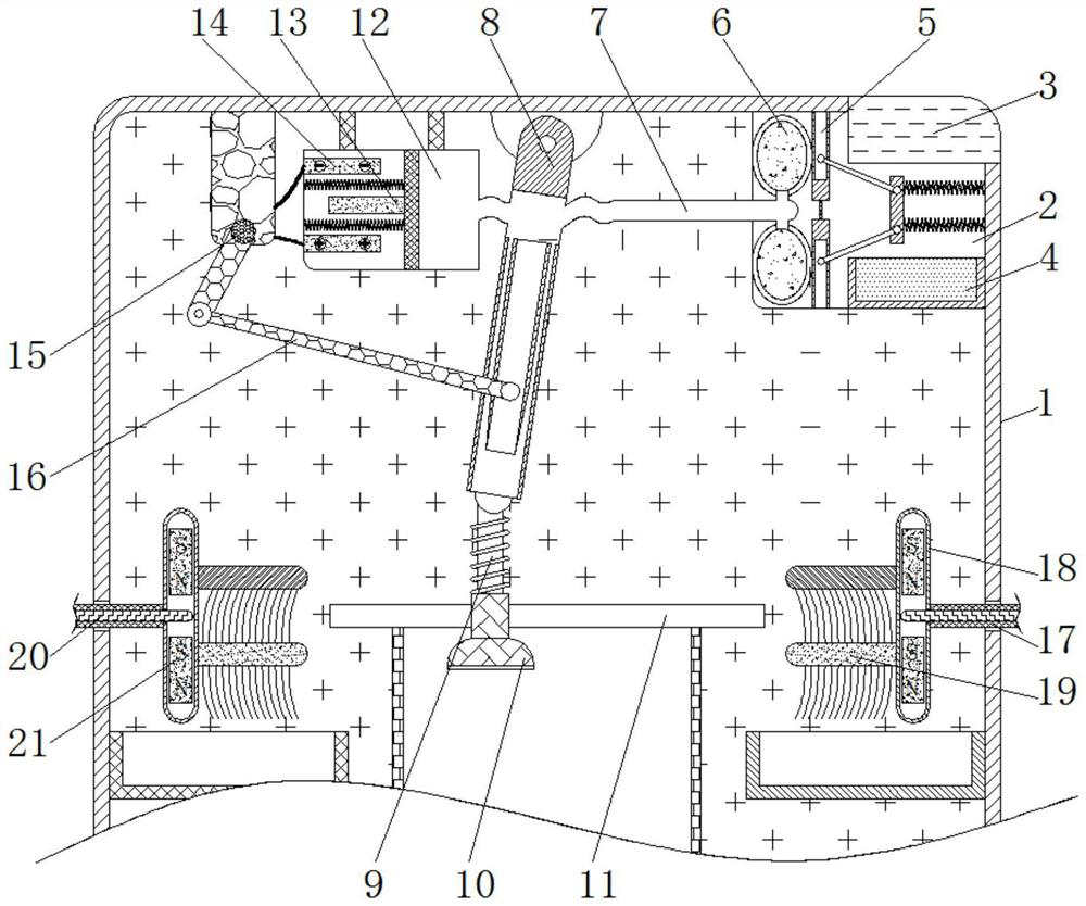 Electric power reactive power compensation cabinet capable of avoiding moisture and removing dust