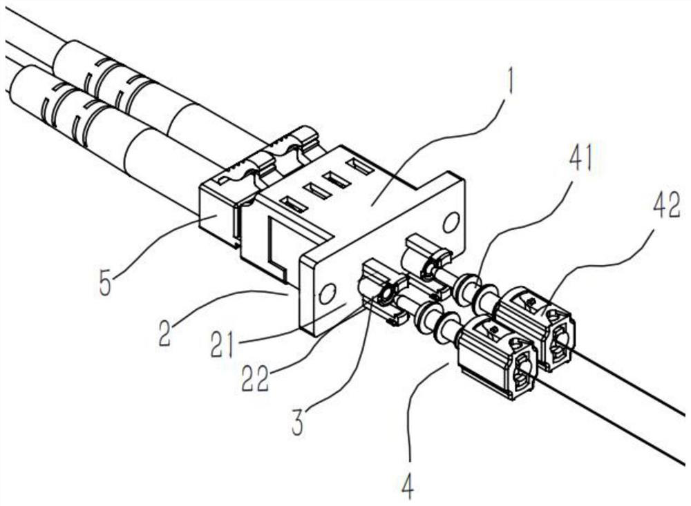 A fiber optic connector assembly