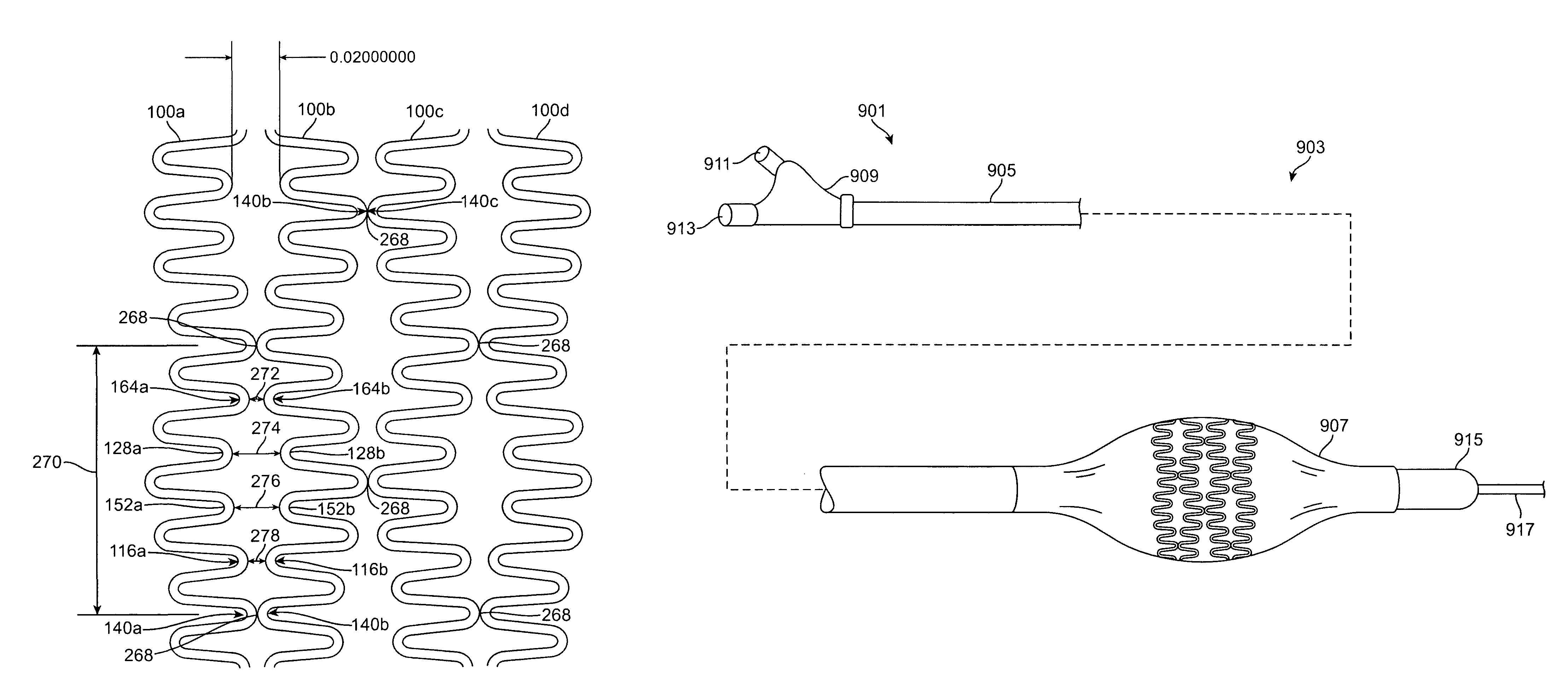 Intraluminal flexible stent device