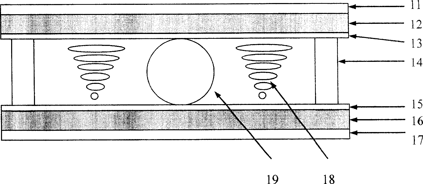 Inclined view angle LCD device