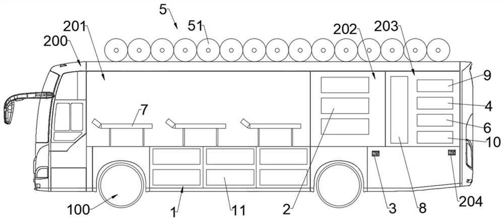 Emergency rescue power supply vehicle