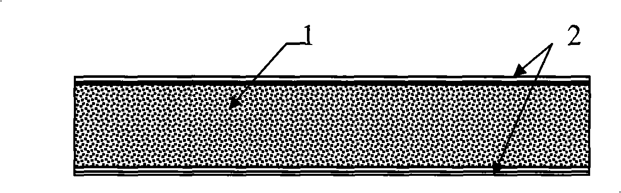 Composite material construction for high-speed train and its manufacturing method