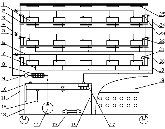 Azolla germplasm resource preservation device