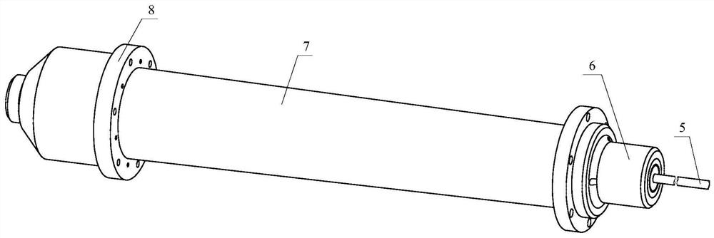 Flexible sealing main shaft center cooling device