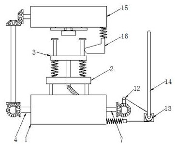 Labeling equipment for transmitting cosmetic bottles by utilizing gravity principle