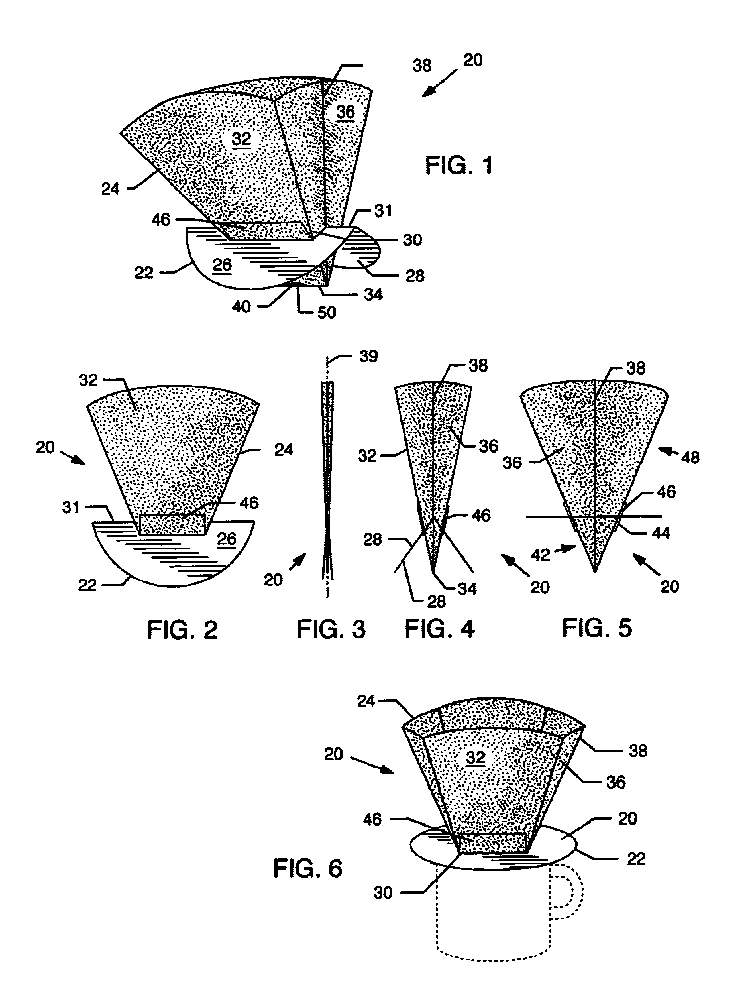 Flat-foldable filter funnel