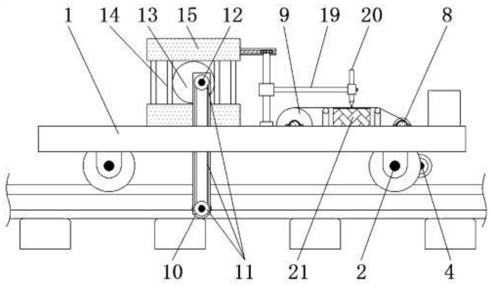 Control method for detecting and recording sleeper spacing of railway