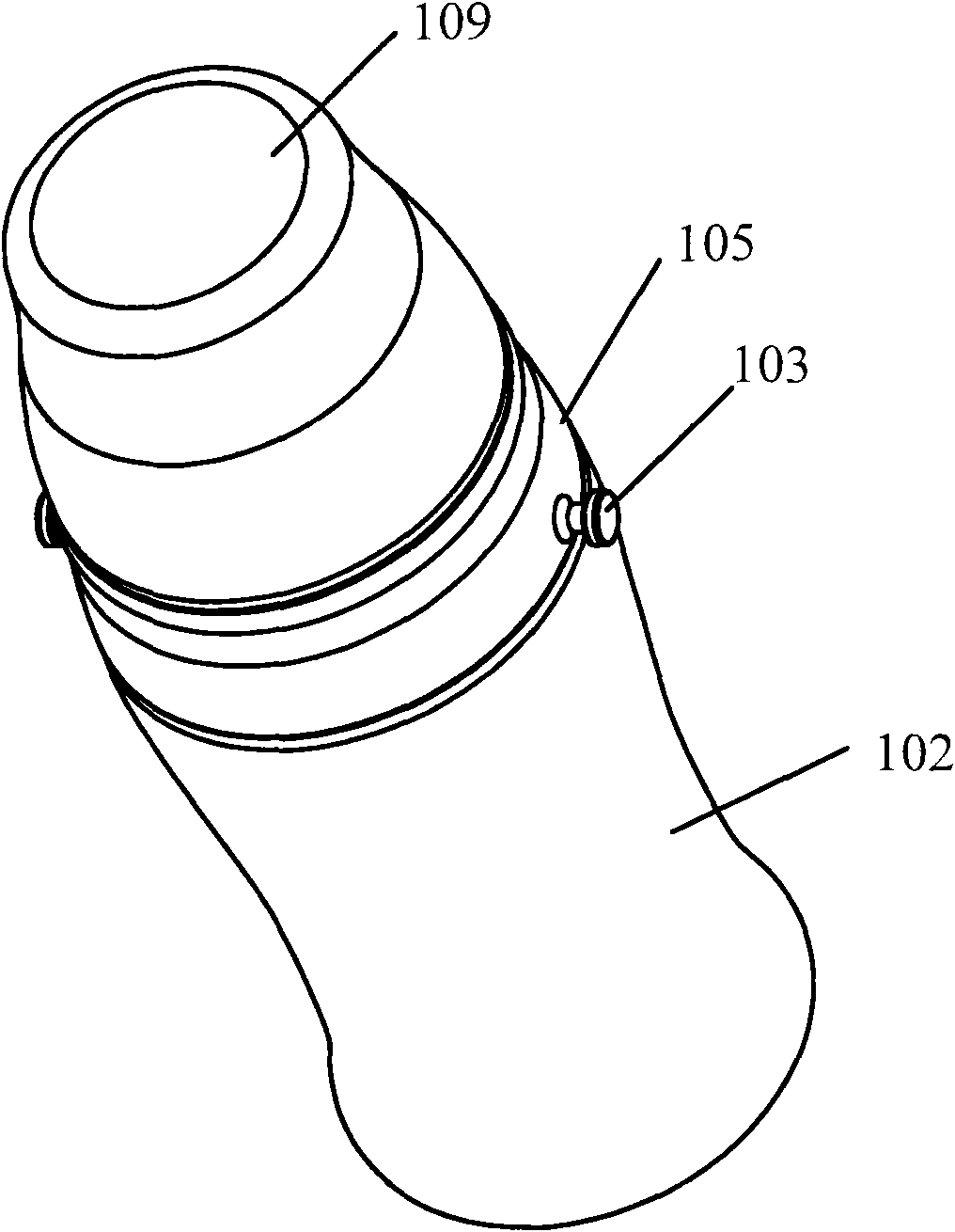 Safe glass drinking bottle