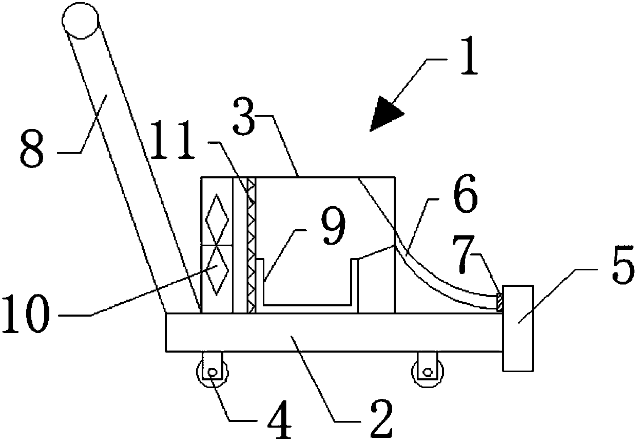 Dust remover used in shoes processing workshops