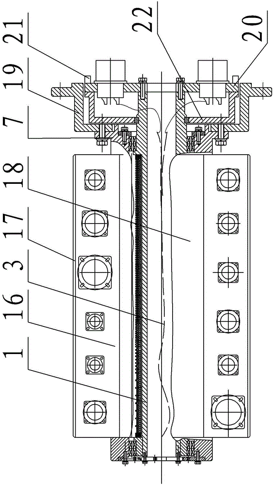 Hollow electric-rotating connector