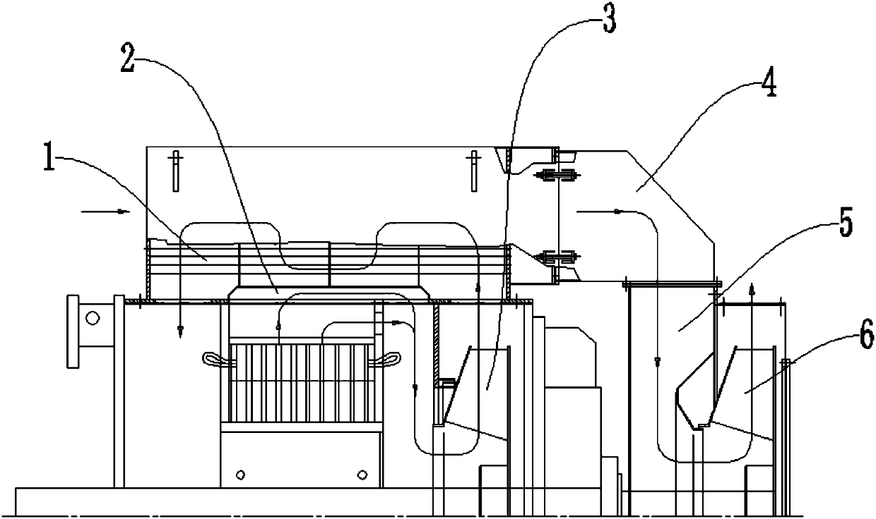 Novel vertical motor cooling system