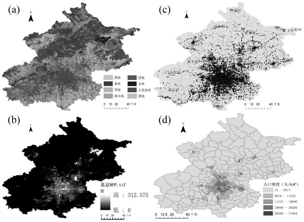 Population space partition fitting method based on multi-source data