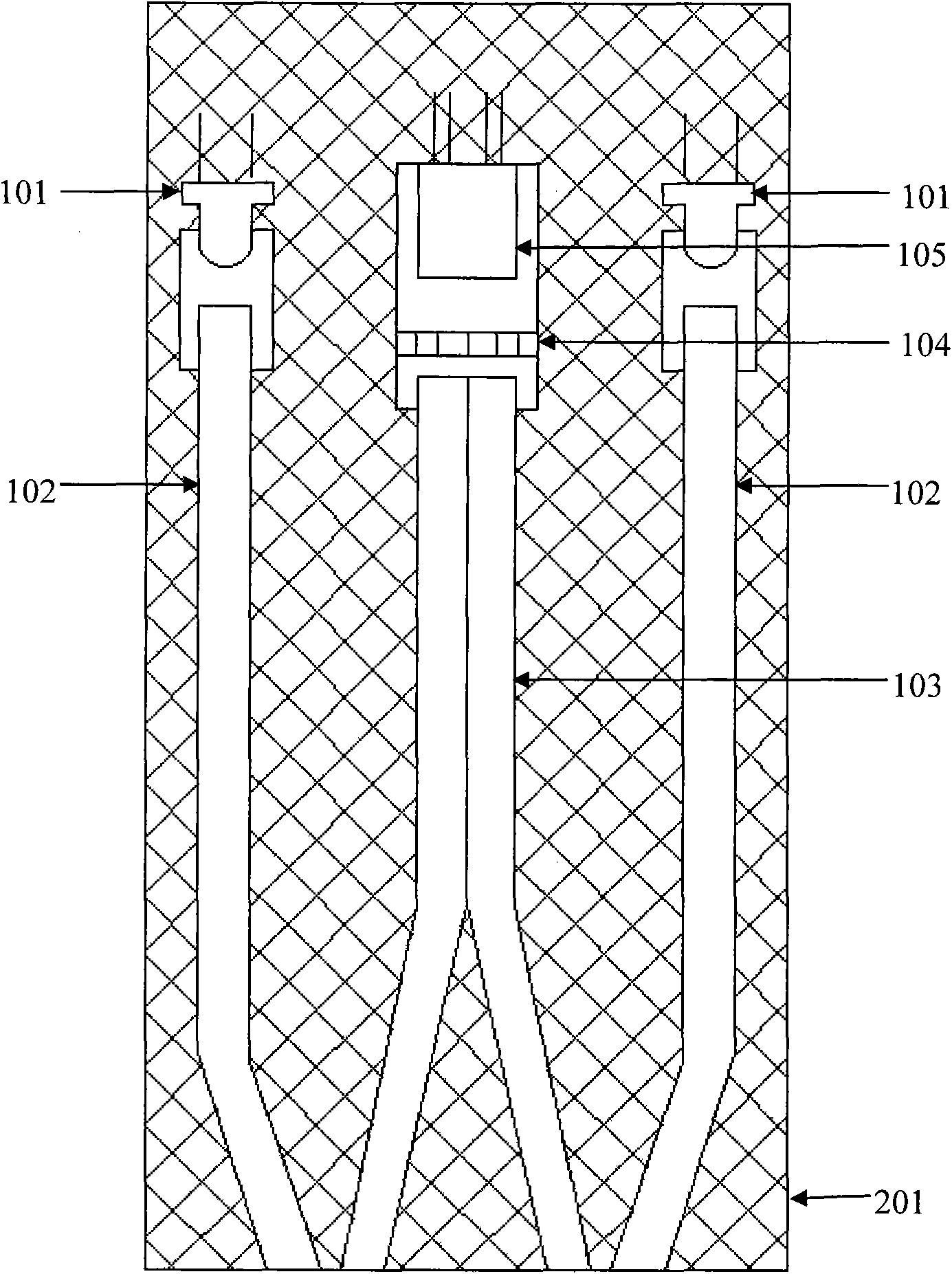 Multi-light path optical fiber fluorescent sensor