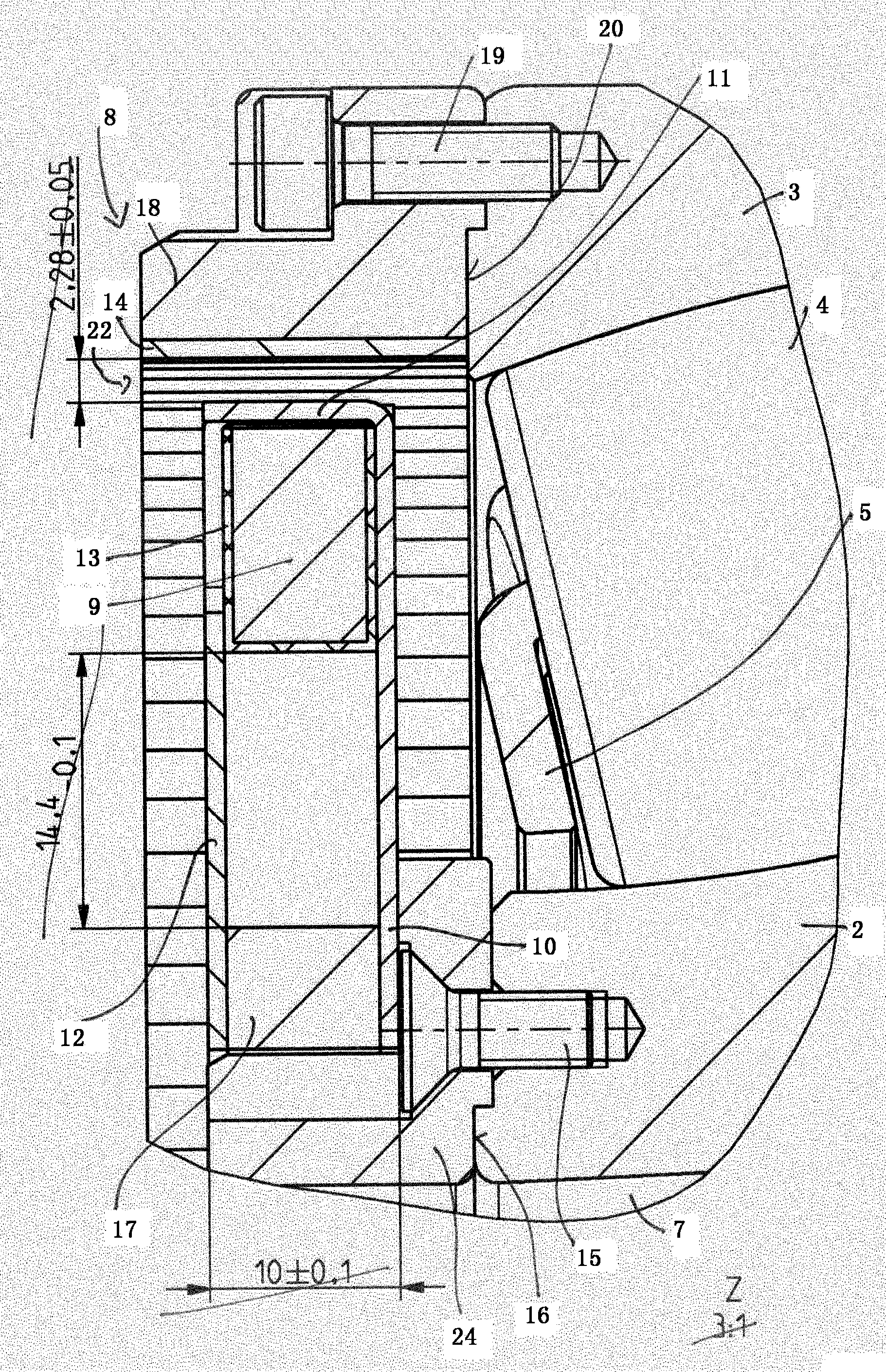 Bearing with an energy production unit, in particular self-aligning roller bearing for the mounting of a roller