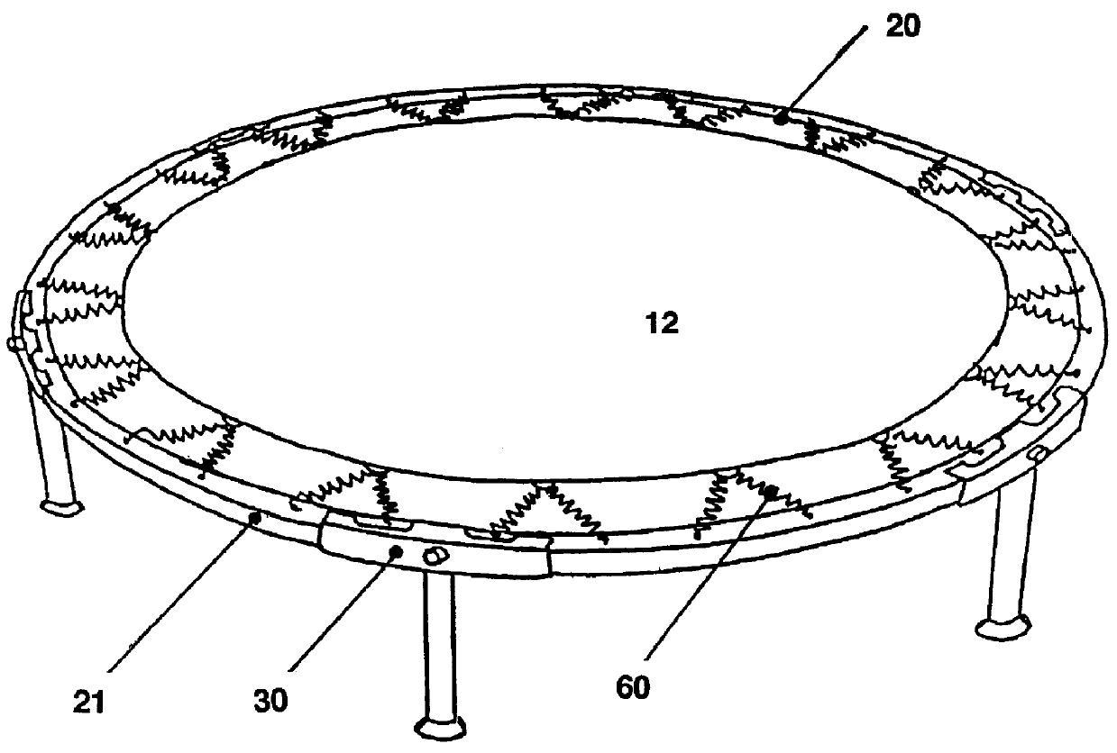 Foldable mini-trampoline