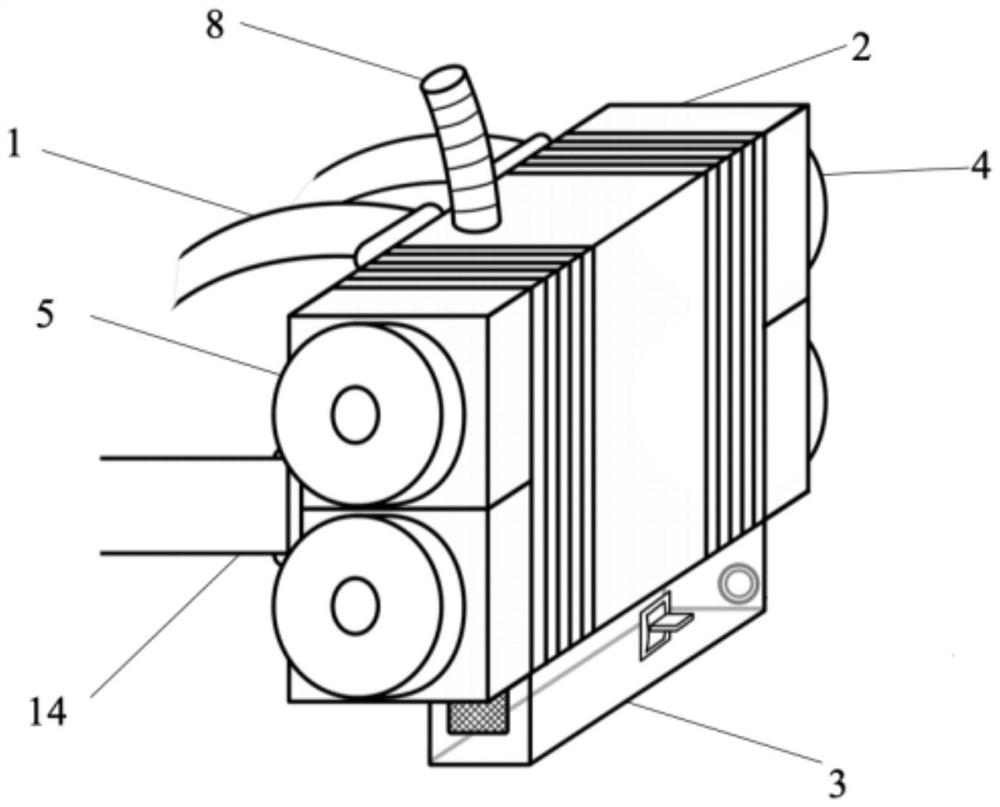 A high-voltage electrostatic load filter device for positive pressure biological protective clothing