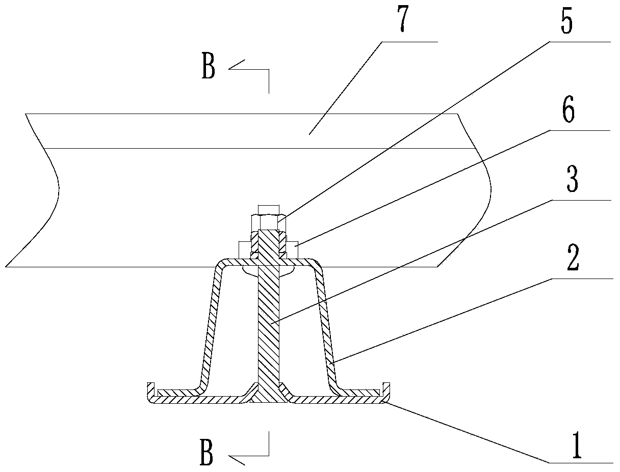 Flexible combined steel sleeper