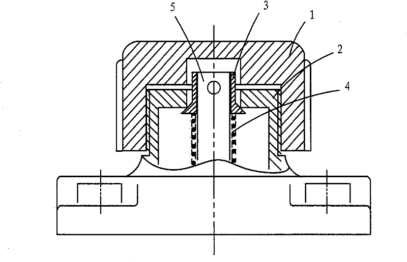 High voltage bushing on-line monitoring ground wire lead-out structure