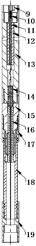 The method of releasing the card and losing hand in the explosion of the cable conveying cluster perforation operation