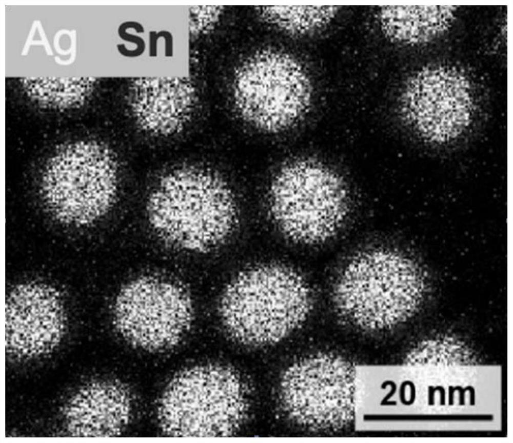 Silver tin nano material conductive silver paste and application thereof in vacuum glass