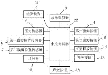 High-simulation blood-vessel-intervention support planting, training and examining device and examining method