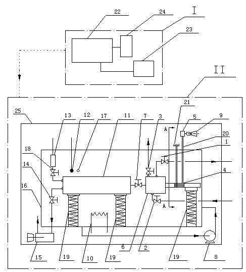 Petroleum product full-automatic vacuum type saturated vapor pressure measuring device and measuring method thereof