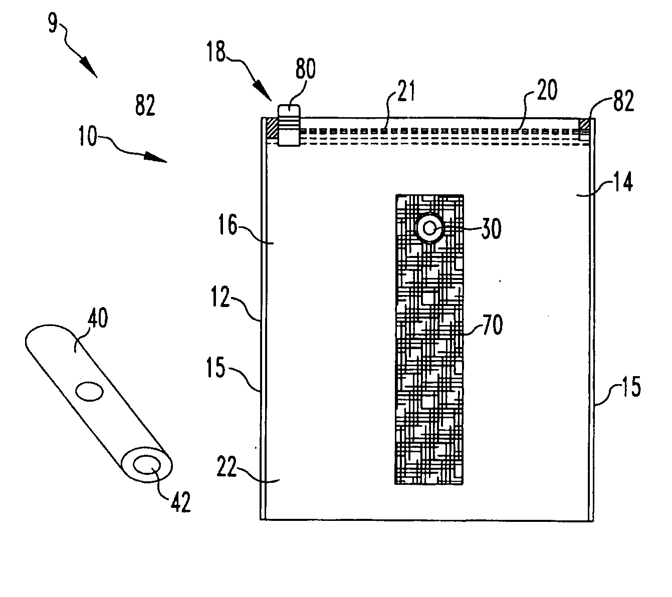 Storage system having a disposable vacuum bag