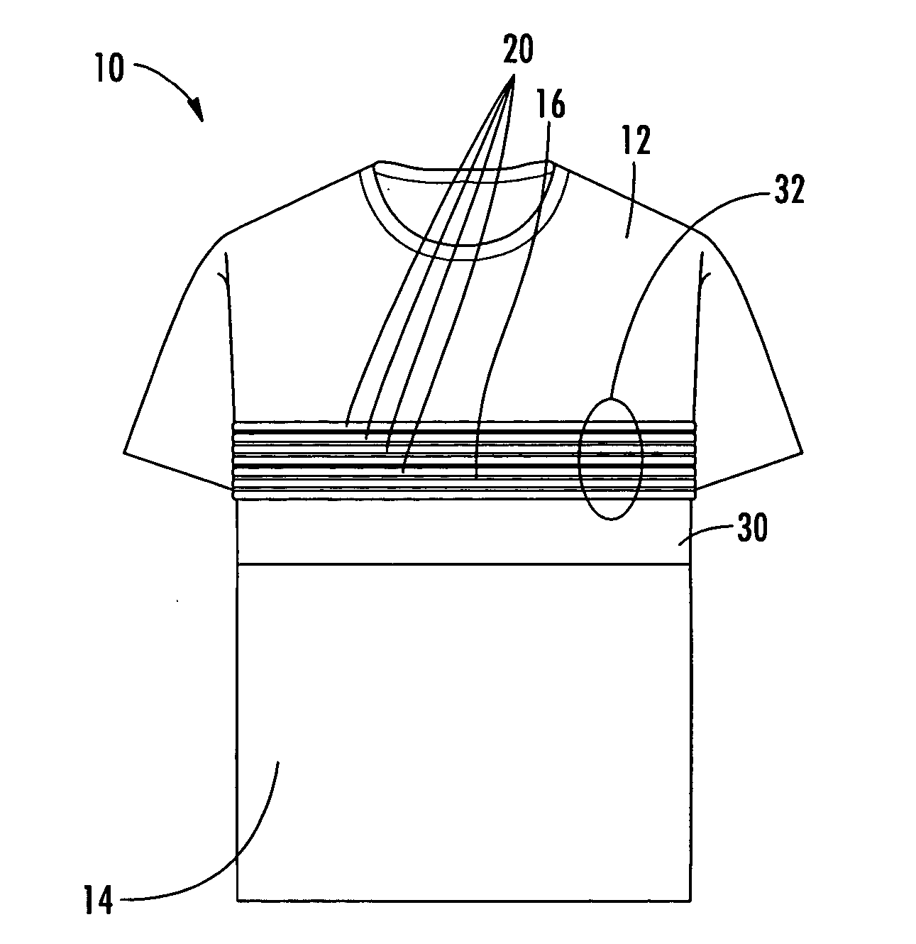 Physiological monitoring garment