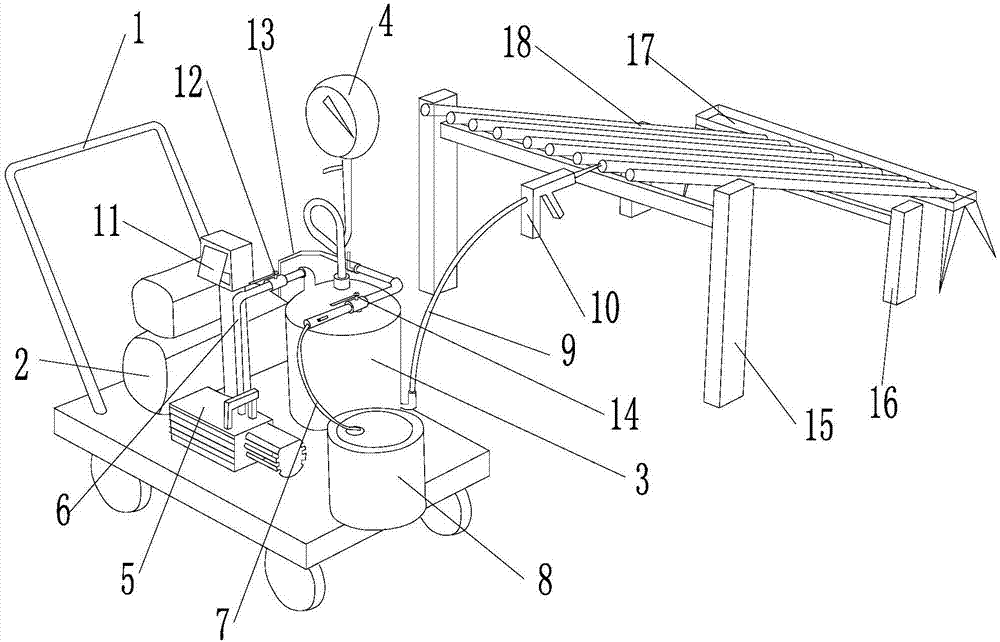 Steel conduit inner wall anticorrosion device and method