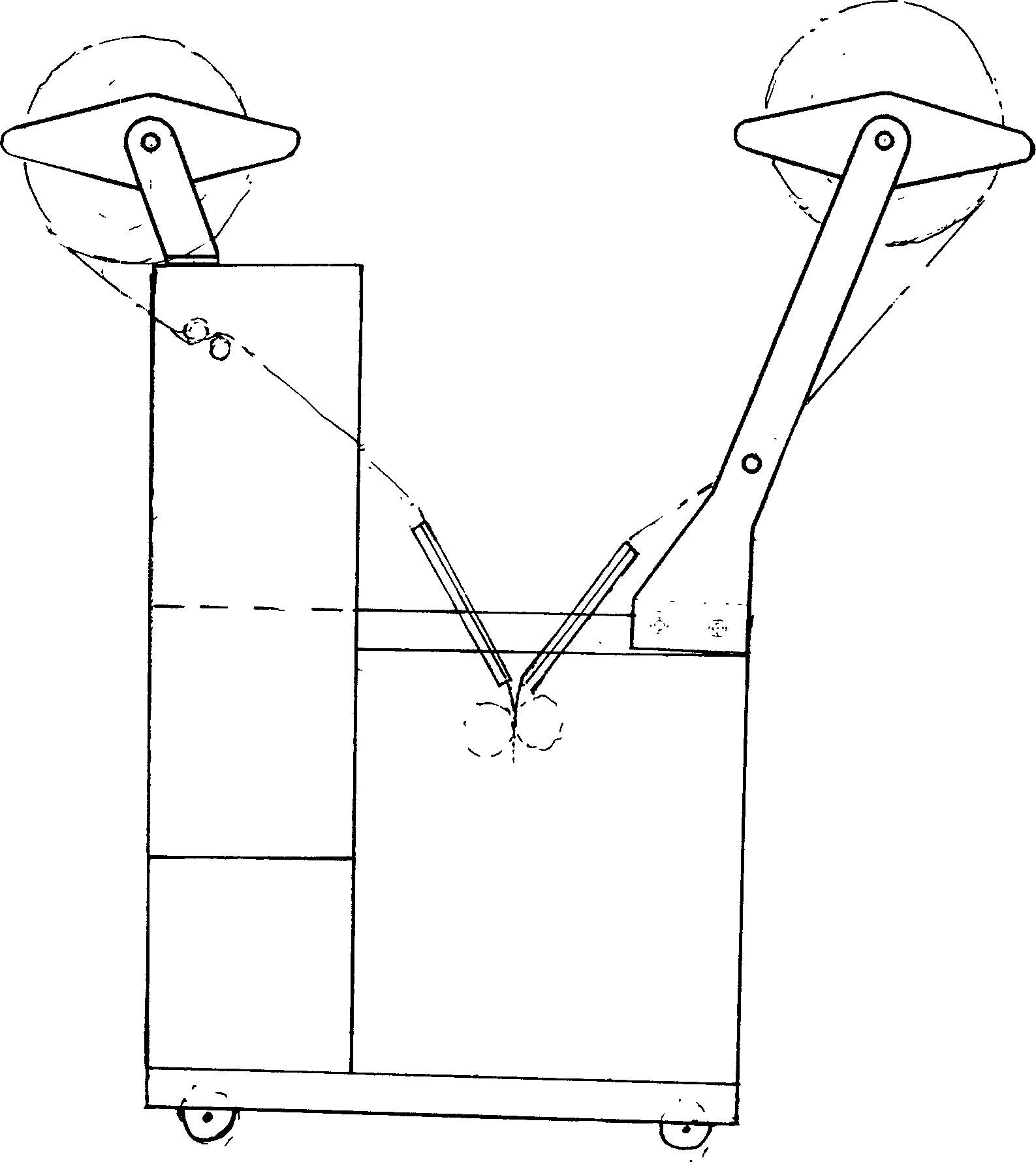 Labelling mechanism assemblage of bag beverage packaying machine