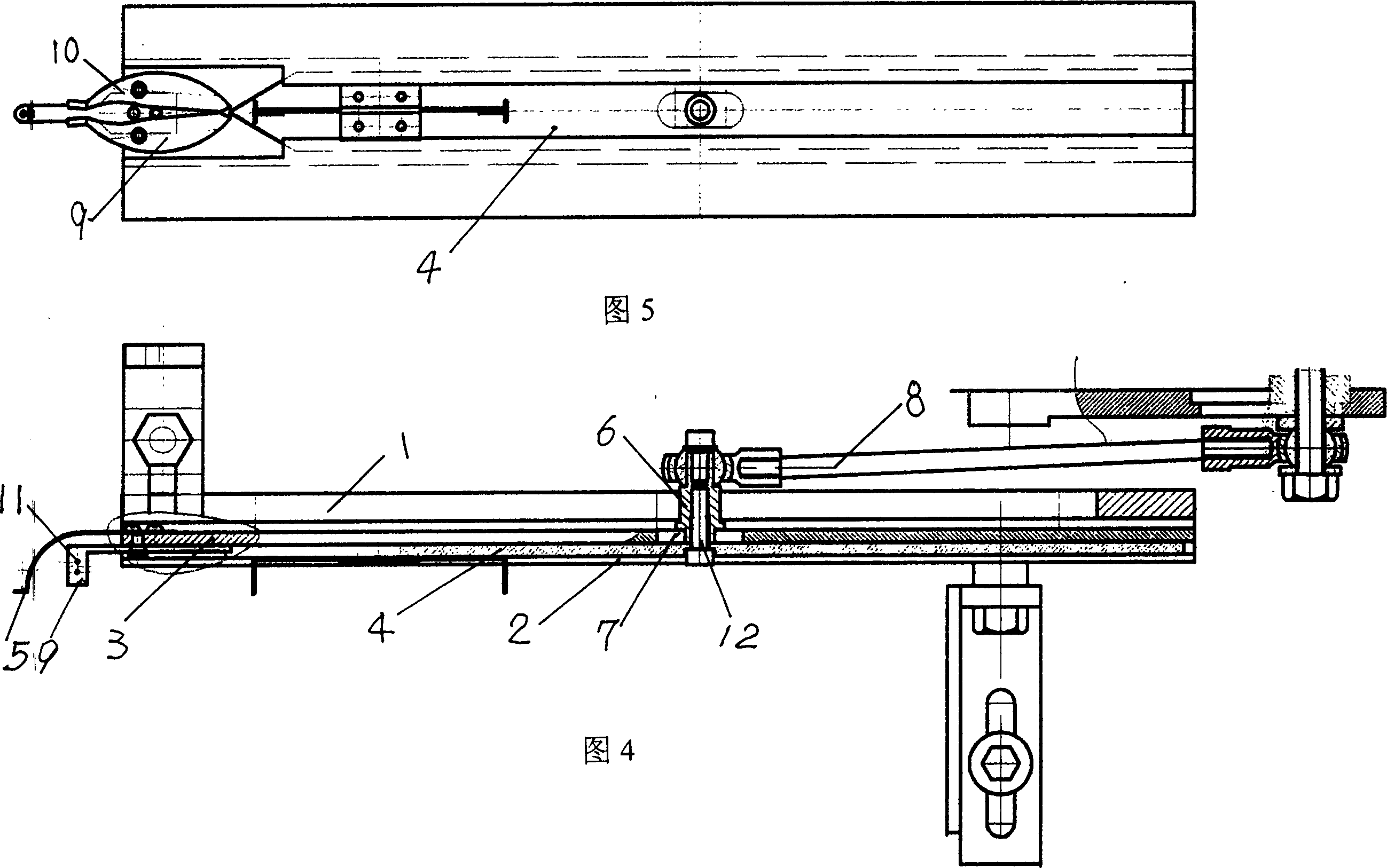 Labelling mechanism assemblage of bag beverage packaying machine