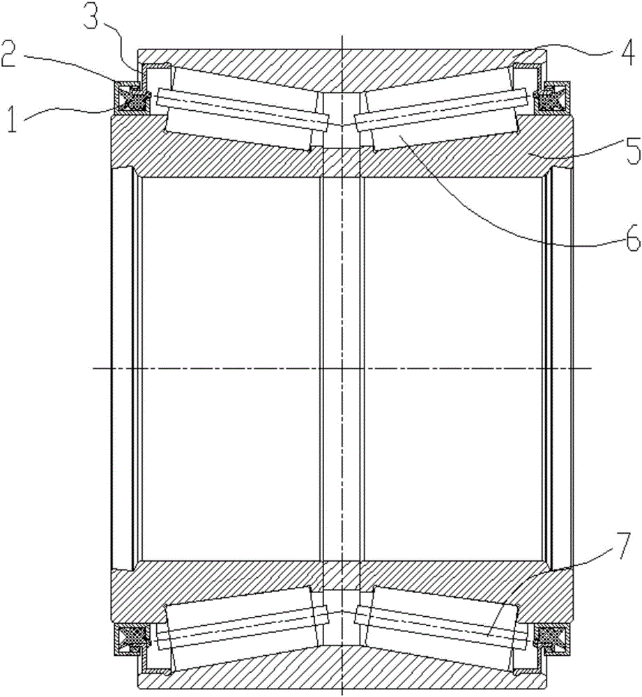 Hub bearing sealing ring of railway wagon and bearing equipped with same