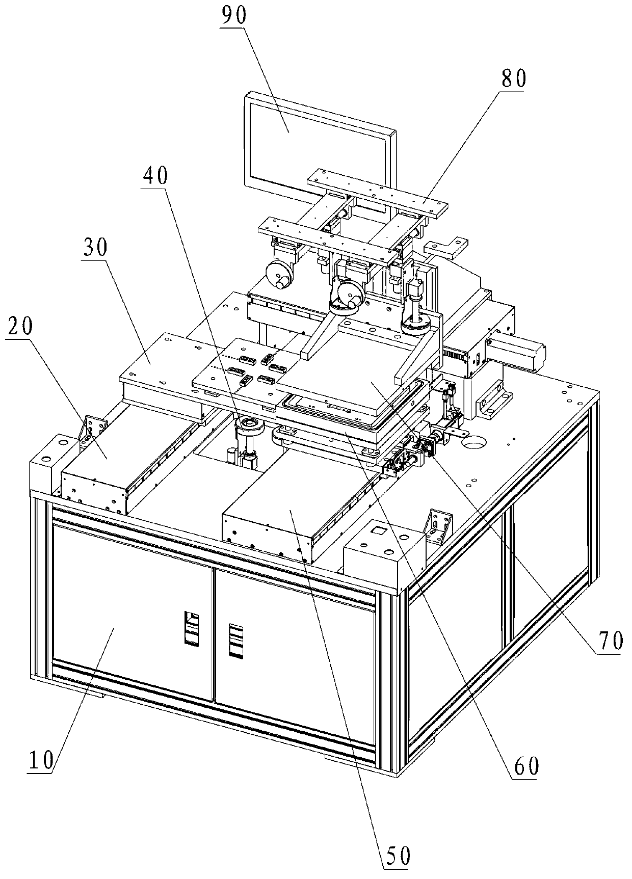 Precise OCA (optical clear adhesive) full-laminating machine and laminated production technology thereof